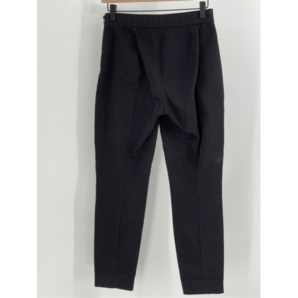 Everlane Pants Ponte Ankle Women's Size 4 Black Side Zip Stretch Waist - Picture 2 of 12